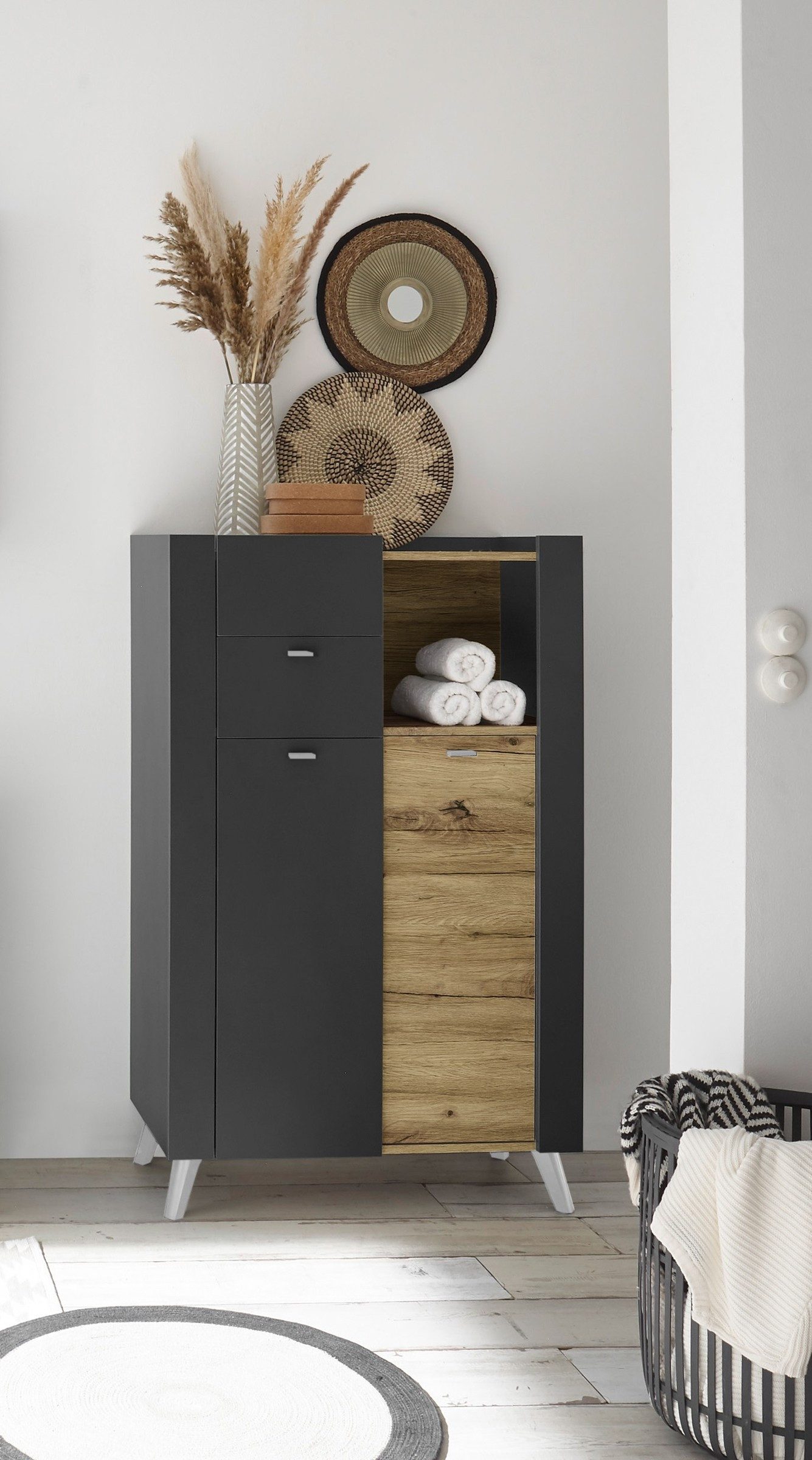 PREISBRECHER Badkommode Line, 78 x 126 x 40 cm (B/H/T)