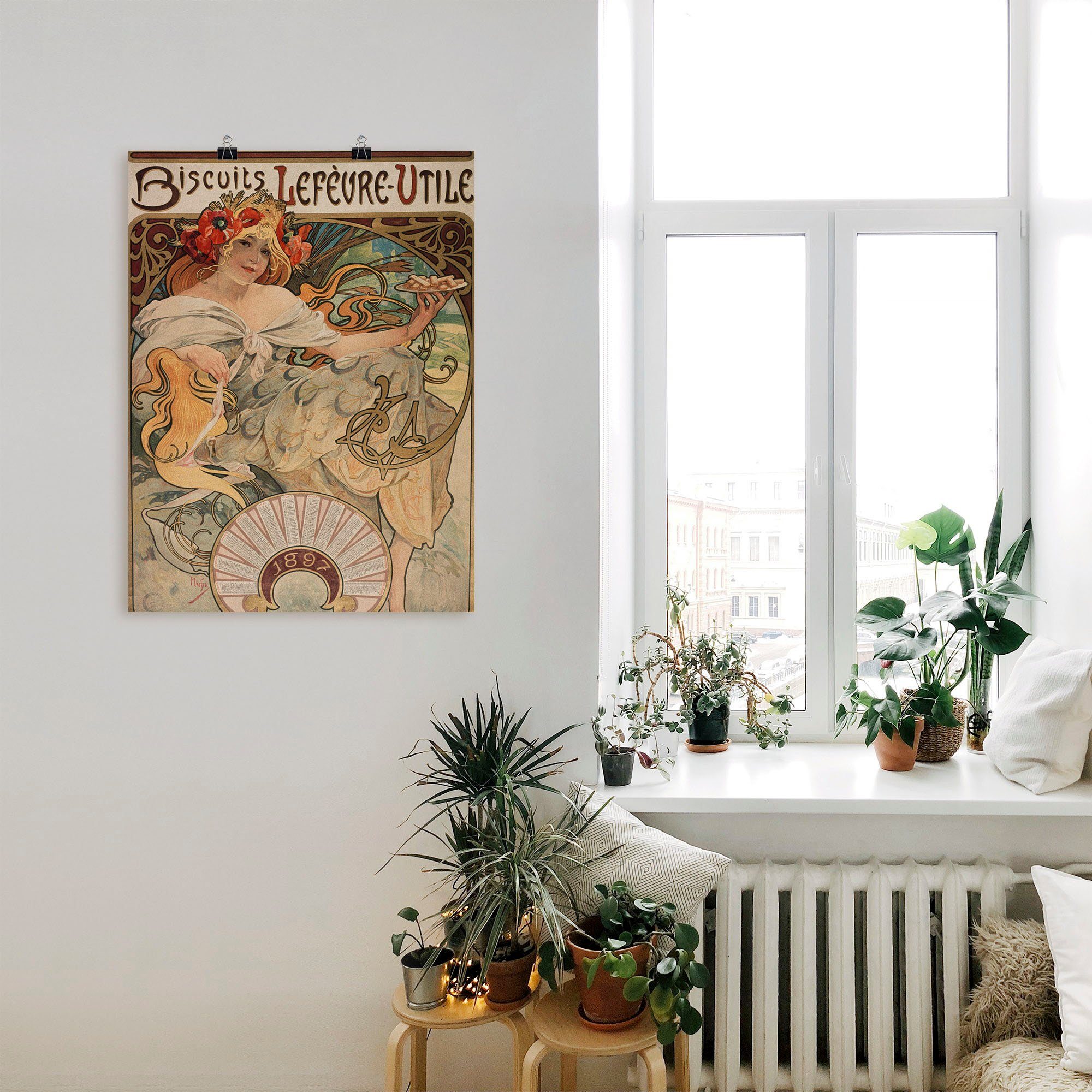 Artland Wandbild Kalenderillustration für Leinwandbild, als Wandaufkleber Alubild, Lefèvre-Utile, oder St), versch. Größen Magazincover (1 Poster in