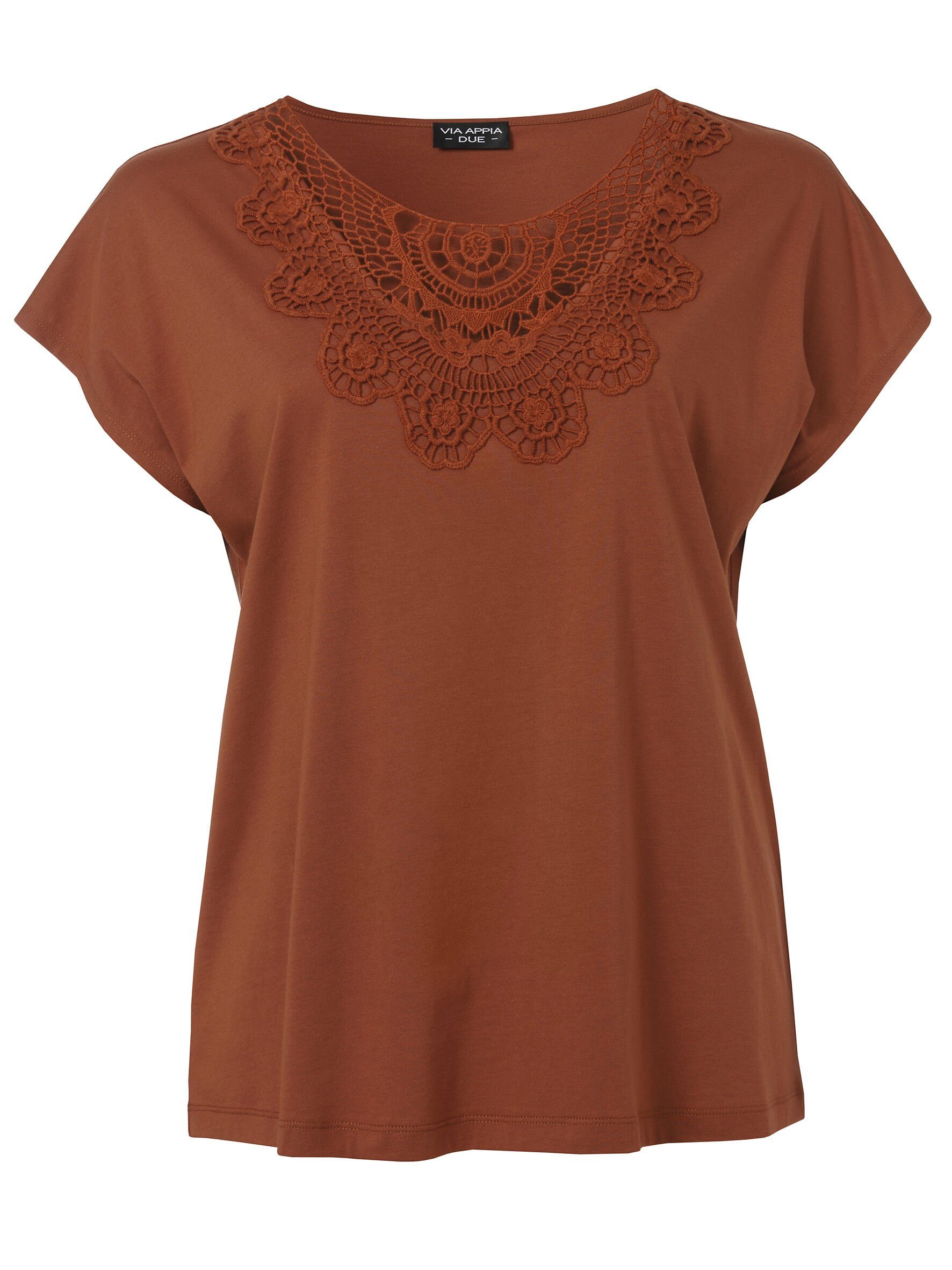 VIA APPIA DUE V-Shirt mit Rundhalsausschnitt