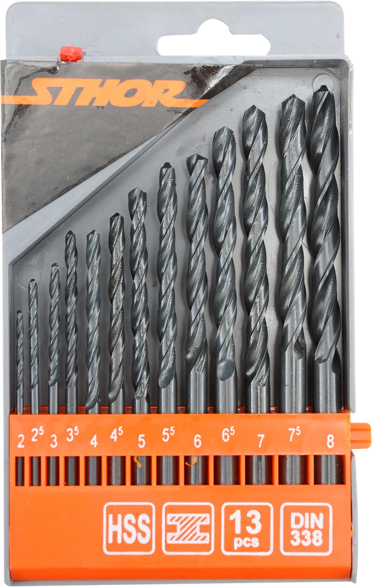Bohrersatz HSS Metallbohrer SET 2,0-8,0mm 13 Stück