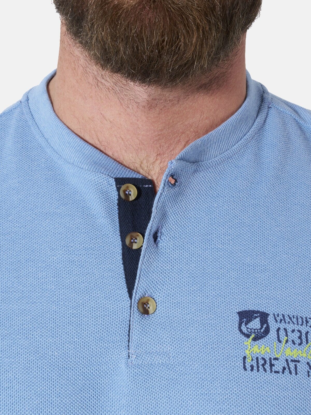 Jan Vanderstorm Langarmshirt IVOR in Waffelstruktur – Bild 5 von 5