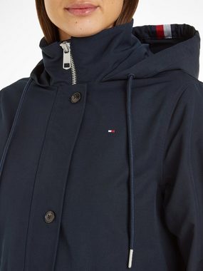 Tommy Hilfiger Parka ESSENTIAL COTTON BLEND PARKA mit Sturmriegel hinten