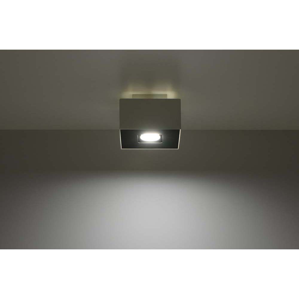 L Stahl 14 Weiß etc-shop cm inklusive, Leuchtmittel Schwarz Deckenstrahler, nicht Deckenlampe Deckenleuchte Wohnzimmer