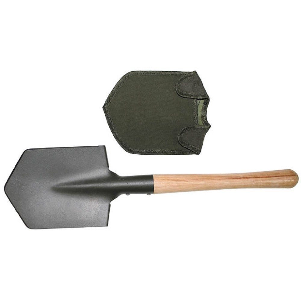 MFH Лопата Feldspaten, Holzstiel, extra stabil, mit Tasche, Feldspaten, Holzstiel, Transporttasche