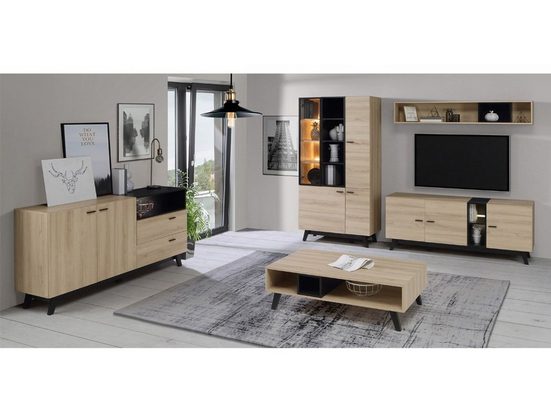 expendio Wohnzimmer-Set »Claris 30«, (Spar-Set, 5-St), Comano Pflaume