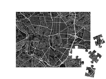 puzzleYOU Puzzle Stadtplan von Madrid in Spanien, 48 Puzzleteile, puzzleYOU-Kollektionen Madrid