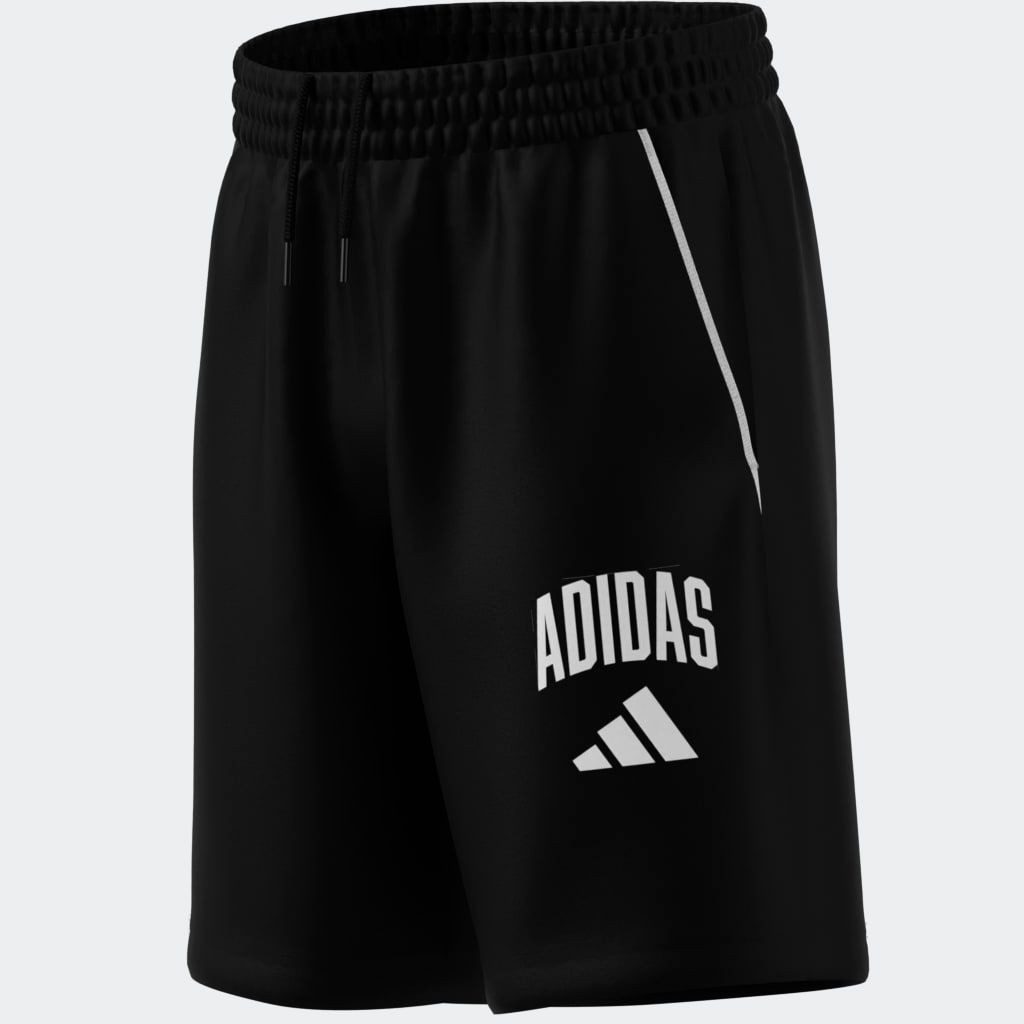 adidas Sportswear Shorts SEASONALS ESSENTIALS COLLEGIATE TYPOGRAPHY KIDS für Kinder und Teens, sportlicher Stil, aus Baumwolle und Polyester
