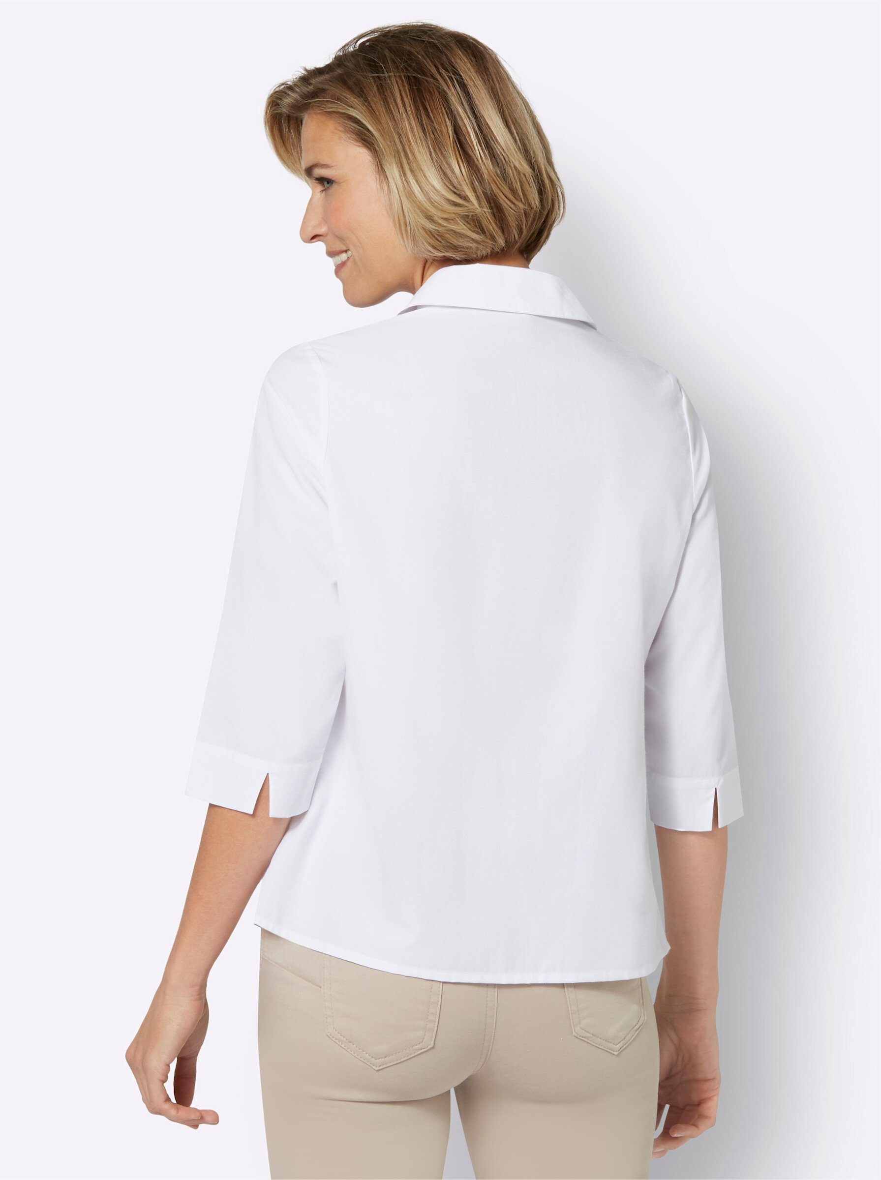 Sieh an! Klassische Bluse Schlupfbluse günstig online kaufen