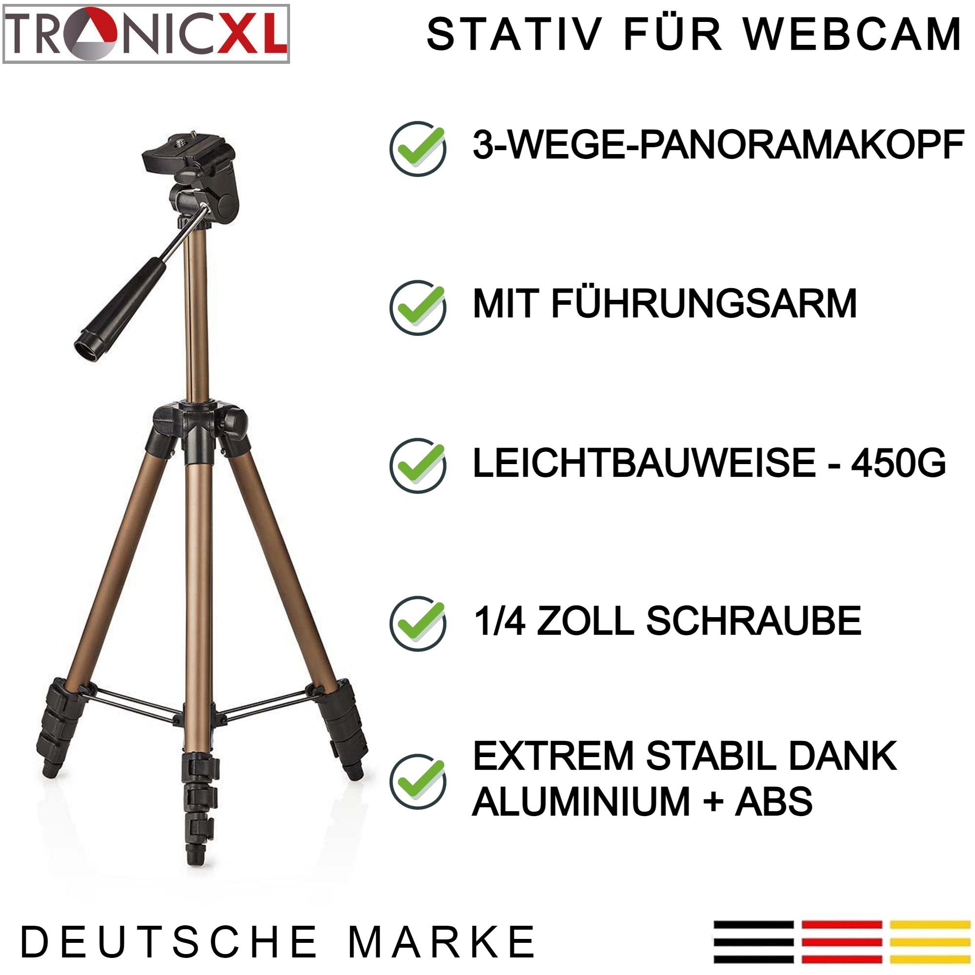 Brio C922 Tripod für C925e Webcam TronicXL Stativ 4K Kamerastativ C920 Logitech C930e C922x