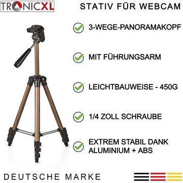 TronicXL Tripod Stativ für Webcam Logitech C920 Brio 4K C925e C922x C922 C930e Kamerastativ