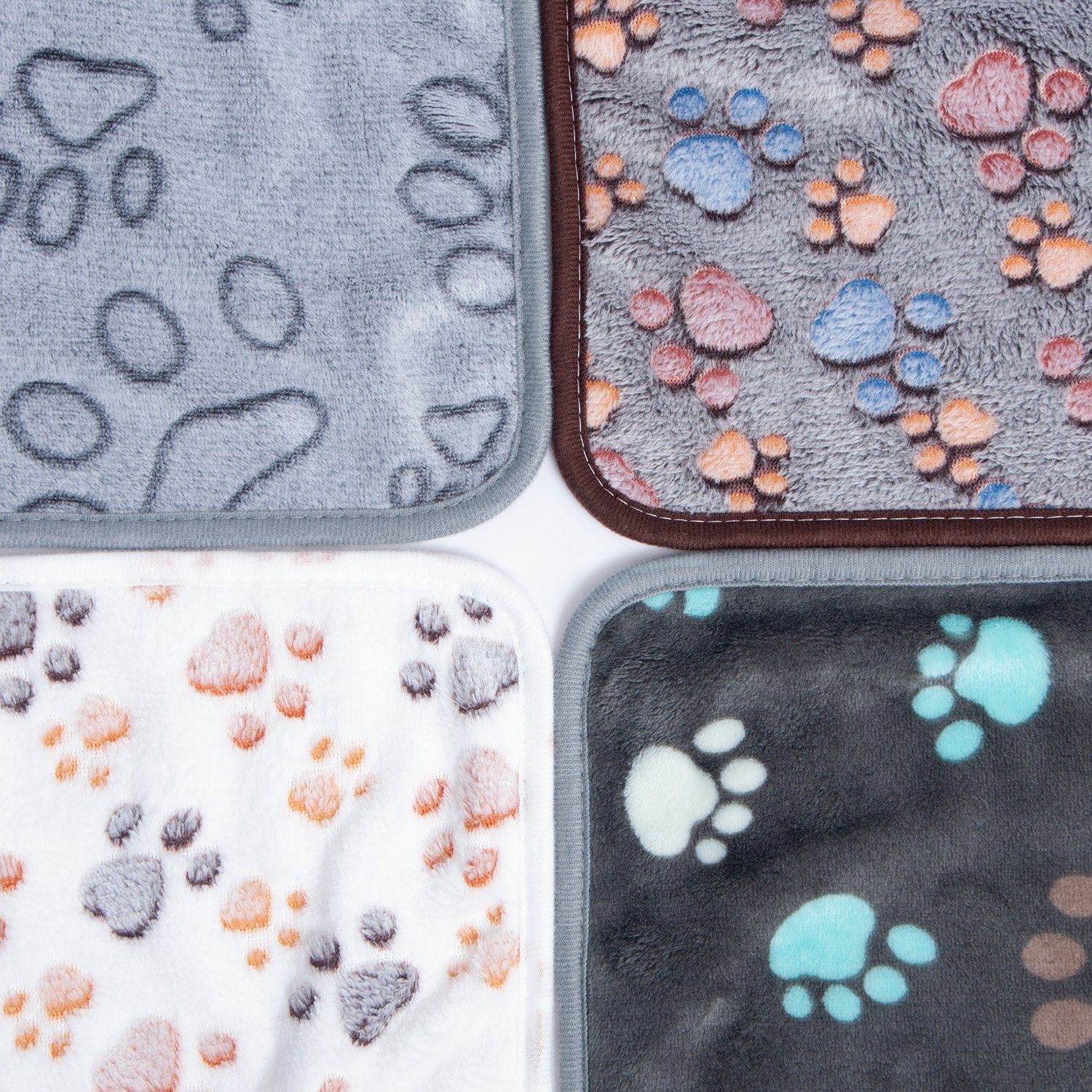 Warenhammer Tierdecke Hundedecke aus Plüsch in 76x52 cm oder 104x76 cm im 4er Set, In 2 Grössen erhältlich