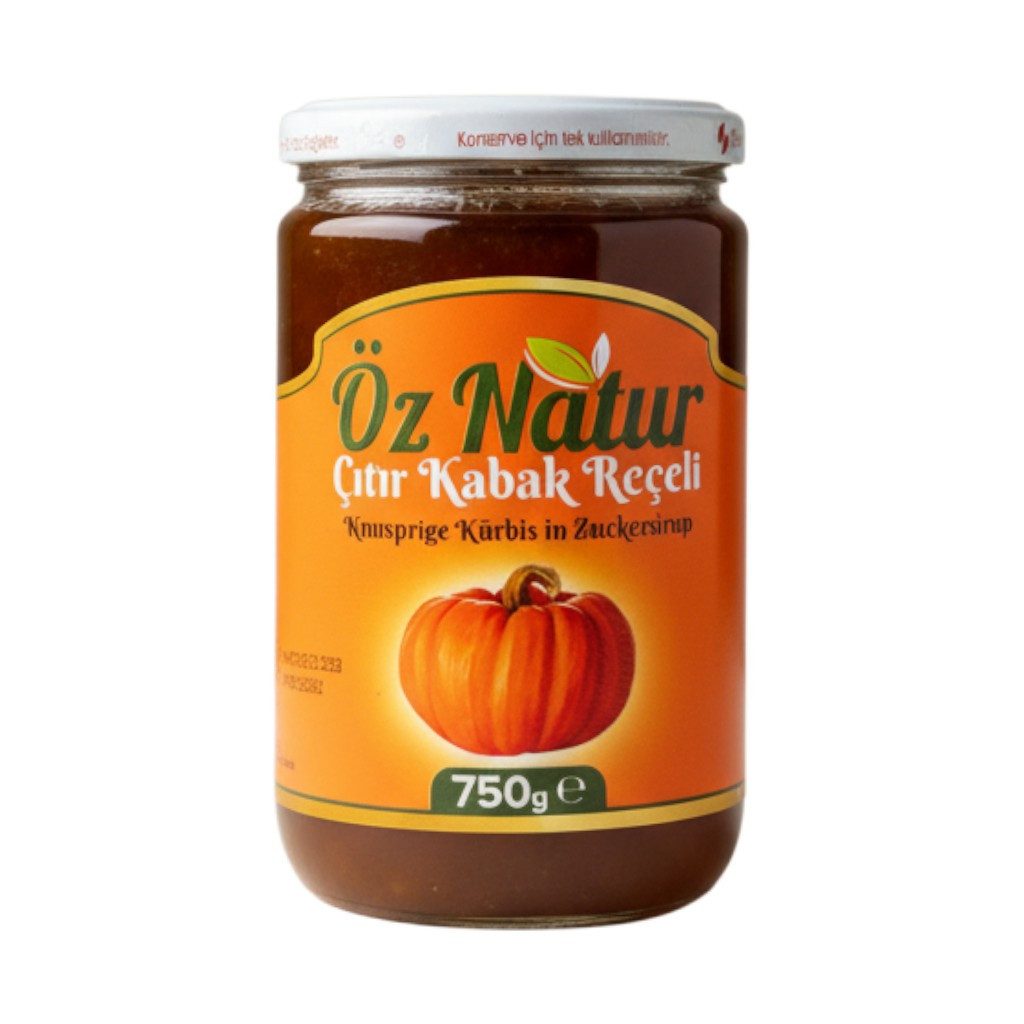 Öz Natur Fruchtaufstrich, Knusprige Kürbis in Zuckersirup (Nachtisch) 750g