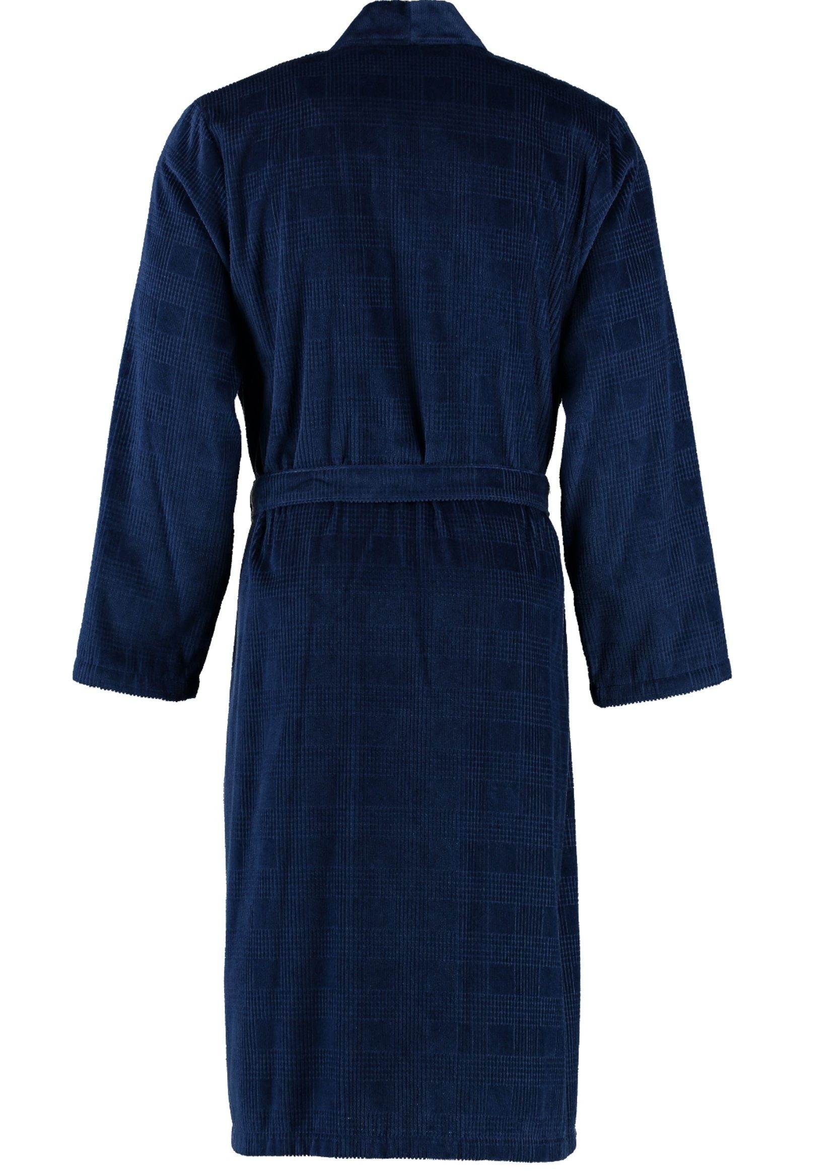 Cawö Herrenbademantel Herren Bademantel mit Kimono Kragen, Midi, Baumwolle, günstig online kaufen