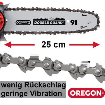 Grizzly Tools Akku-Kettensäge AKS 2040 Oregon Schwert und Kette 20 V, mit Akku und Ladegerät, 30 cm Schwertlänge