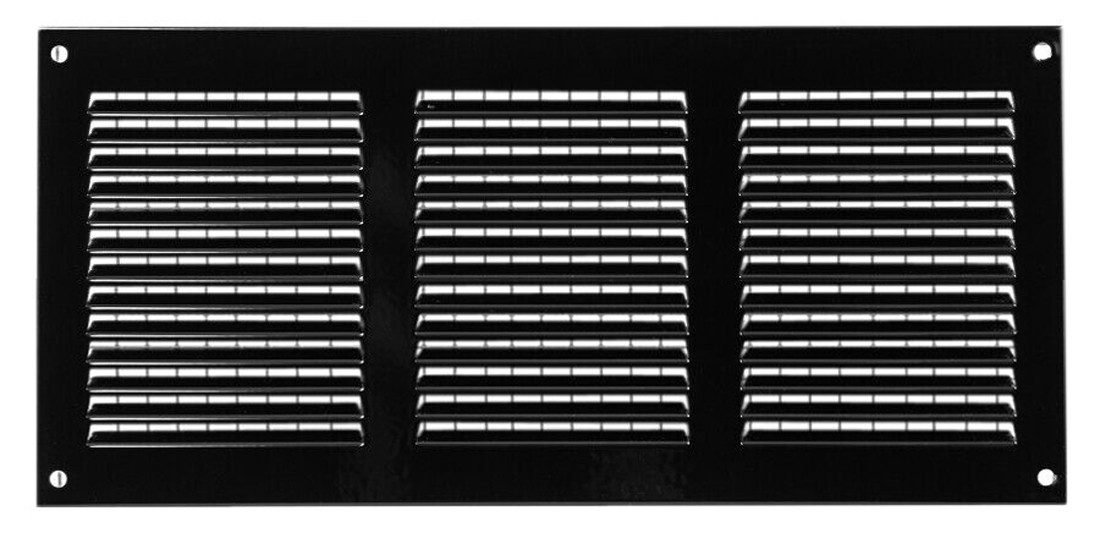 Lüftungsgitter Вентиляционные решетки LG-3015 BL Schwarz 300 x 150 Fliegengitter Abluftgitter, mit Insektenschutz