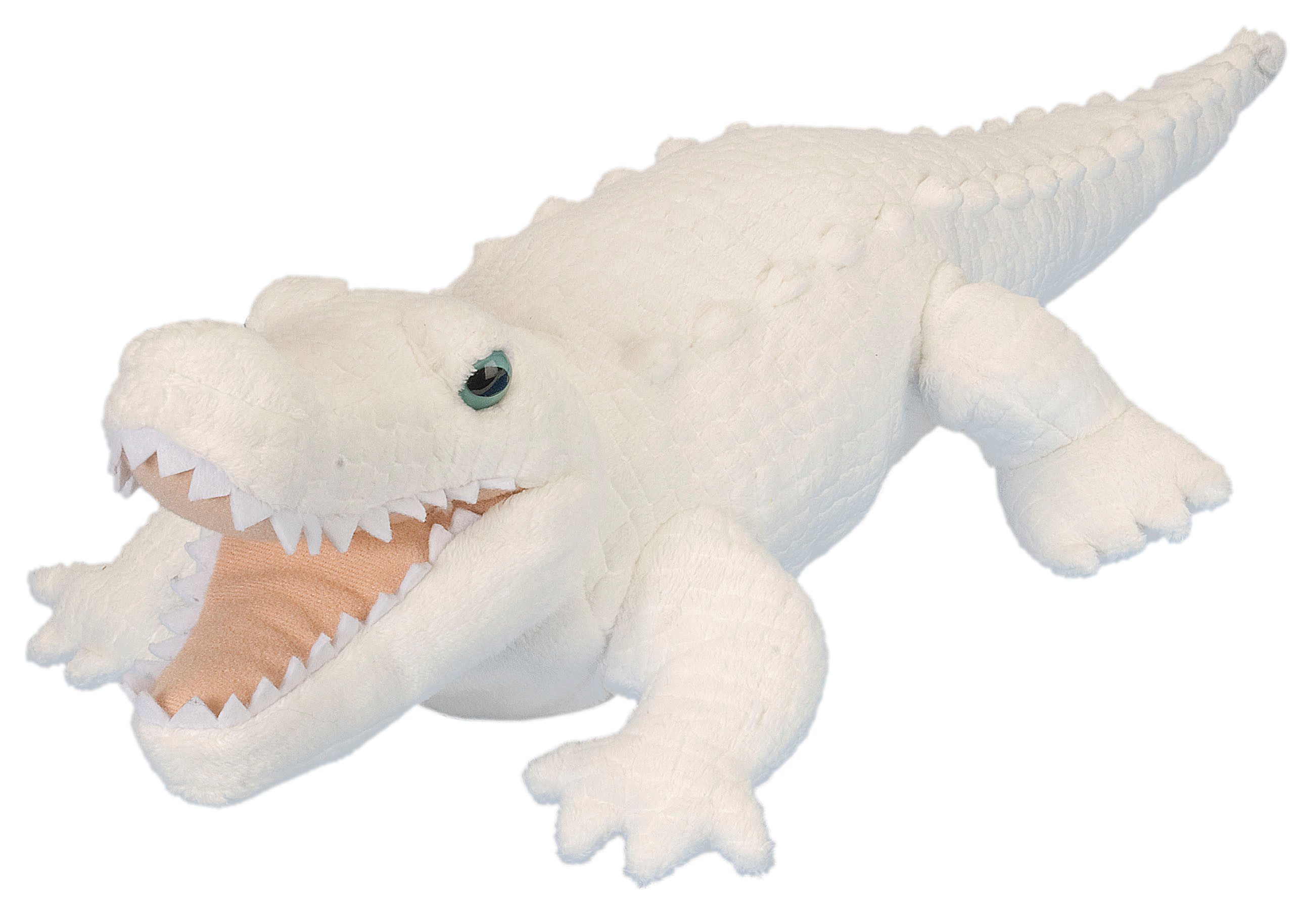 WILD REPUBLIC Kuscheltier Wild Republic - Kuscheltier - Cuddlekins - Alligator weiß