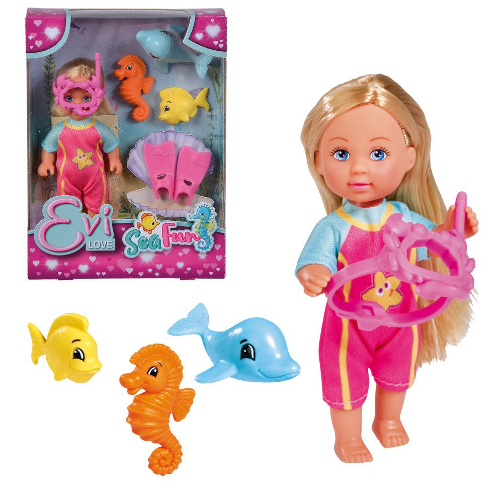 Simba Dickie Anziehpuppe Puppe Evi LOVE Sea Fun Taucheranzug inkl. Meeresfr günstig online kaufen