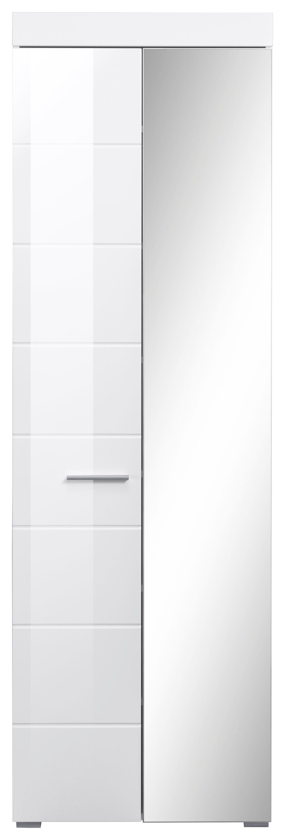 Home affaire Garderobenschrank Avena Flurschrank mit Spiegeltür - (B/T/H) 80/12/72 cm