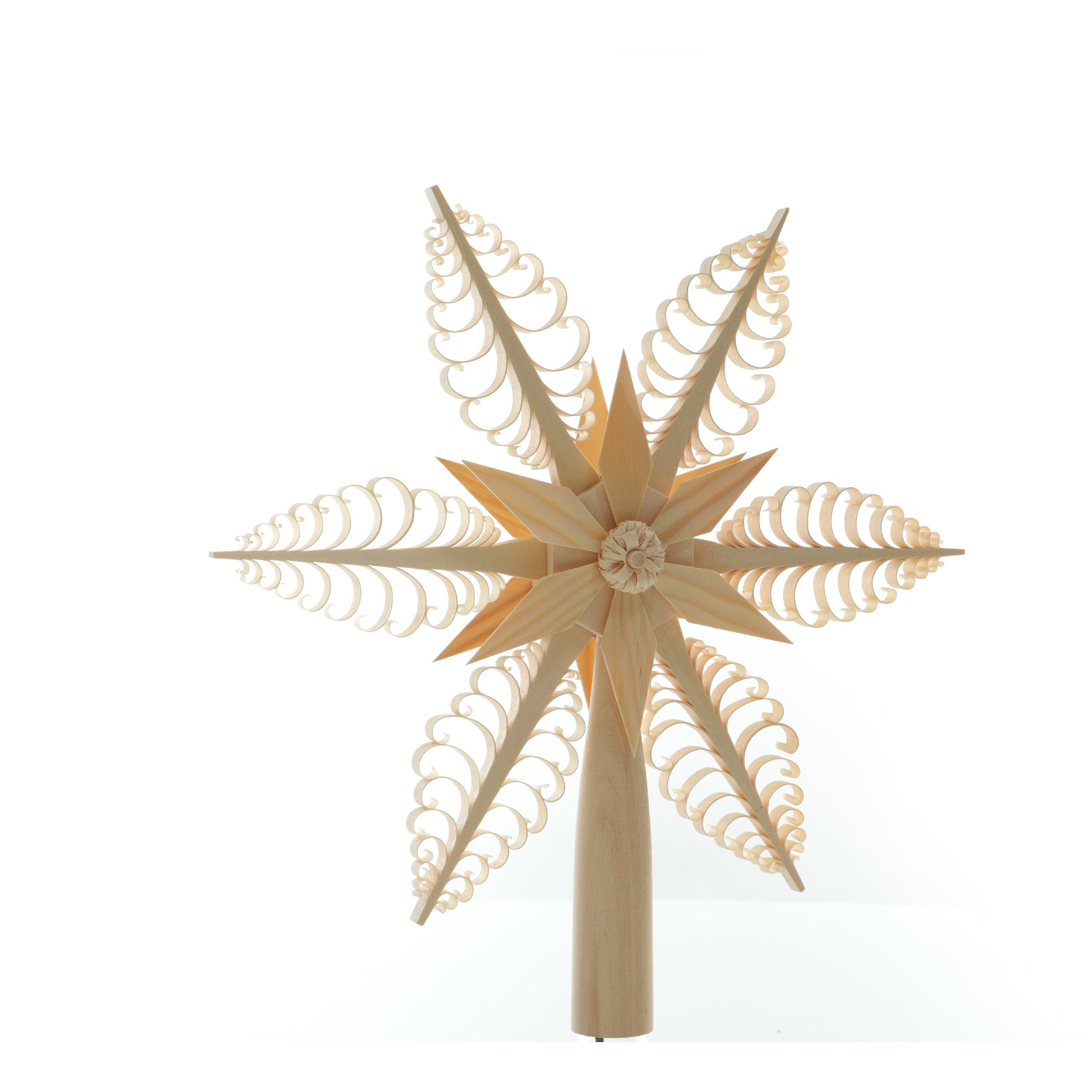 Christbaumspitze Baumschmuck Christbaumspitze el Beleuchtet Mittig Stern(Beidseitig)