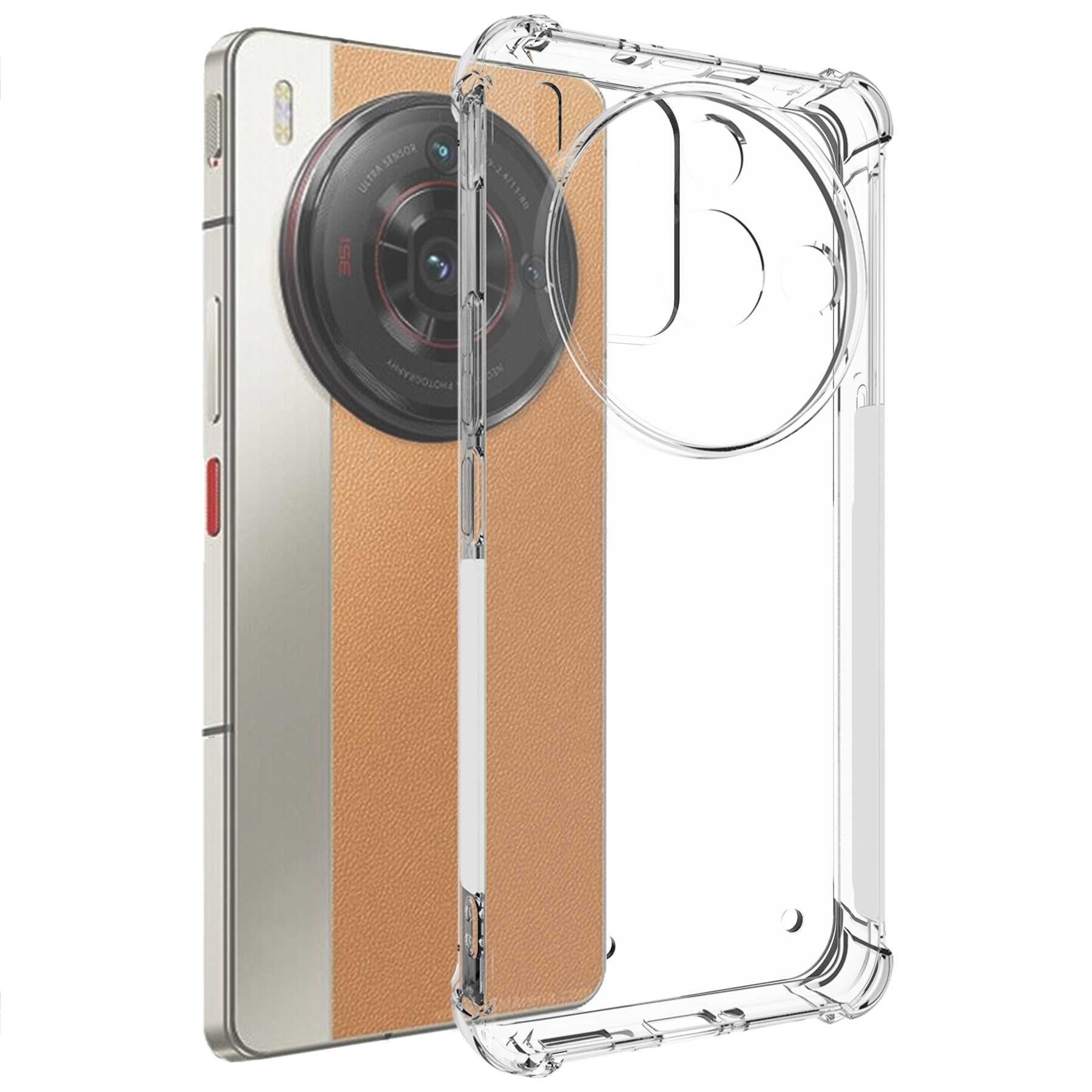 mtb more energy Smartphone-Hülle Clear Armor Case für ZTE nubia Z50S Pro (NX713J), Transparente TPU Schutzhülle Case Backcover mit Anti-Shock Verstärkung