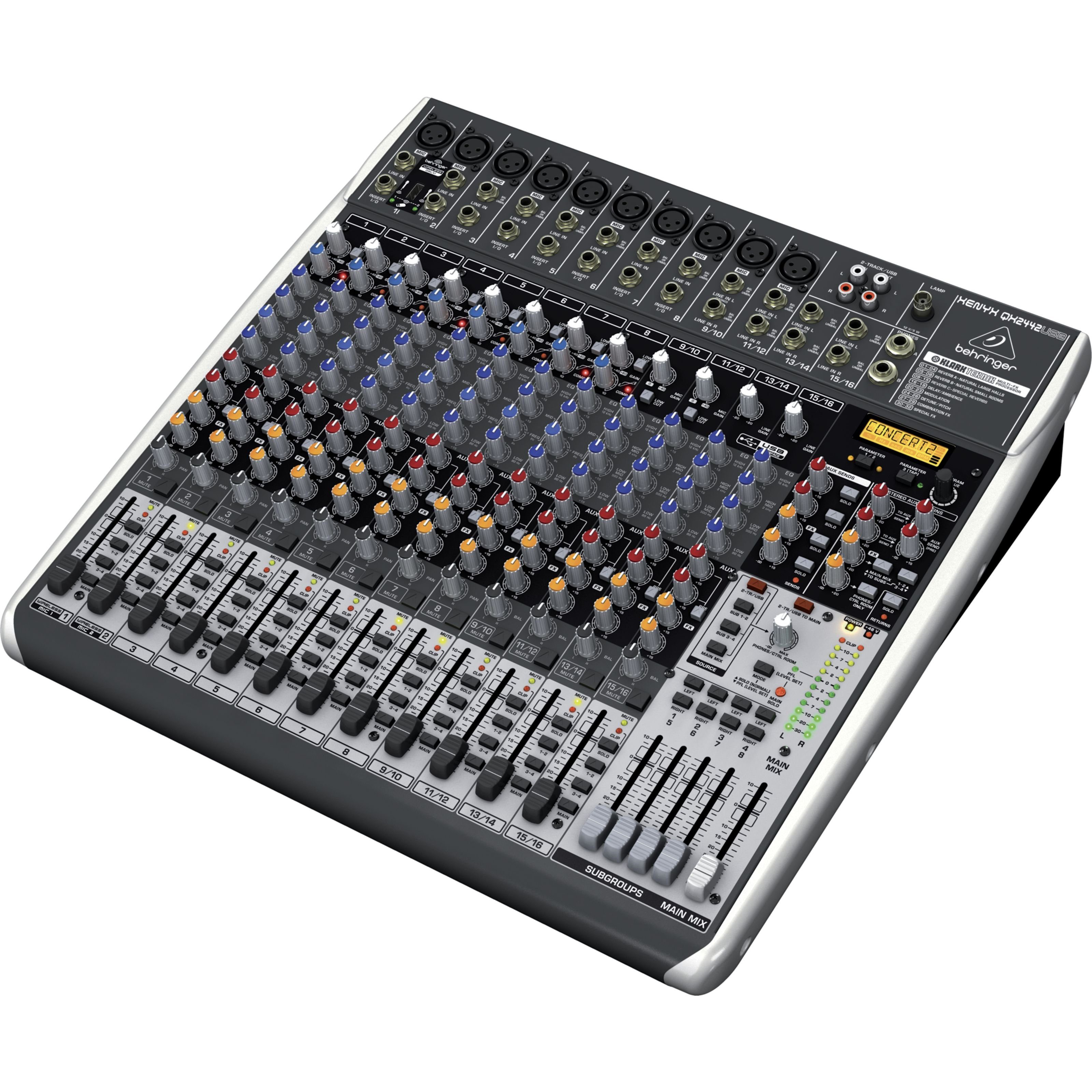 Behringer Mischpult, (XENYX QX2442USB, PA Mischpulte, Analog Mixer), XENYX QX2442USB - Analogmixer