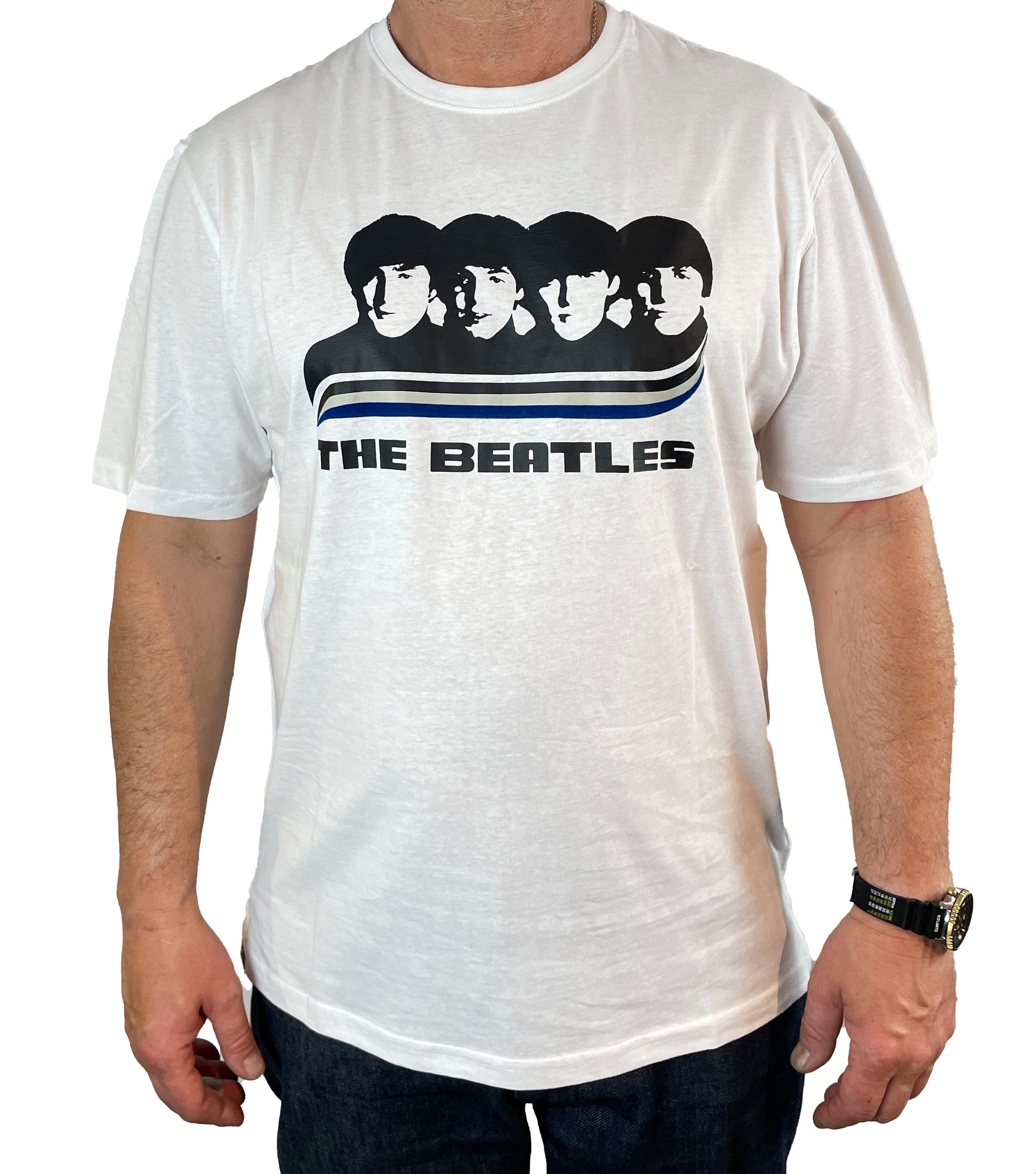 The Beatles T-Shirt Stück) Frontprint "Rainbow" mit 1-tlg., (Stück