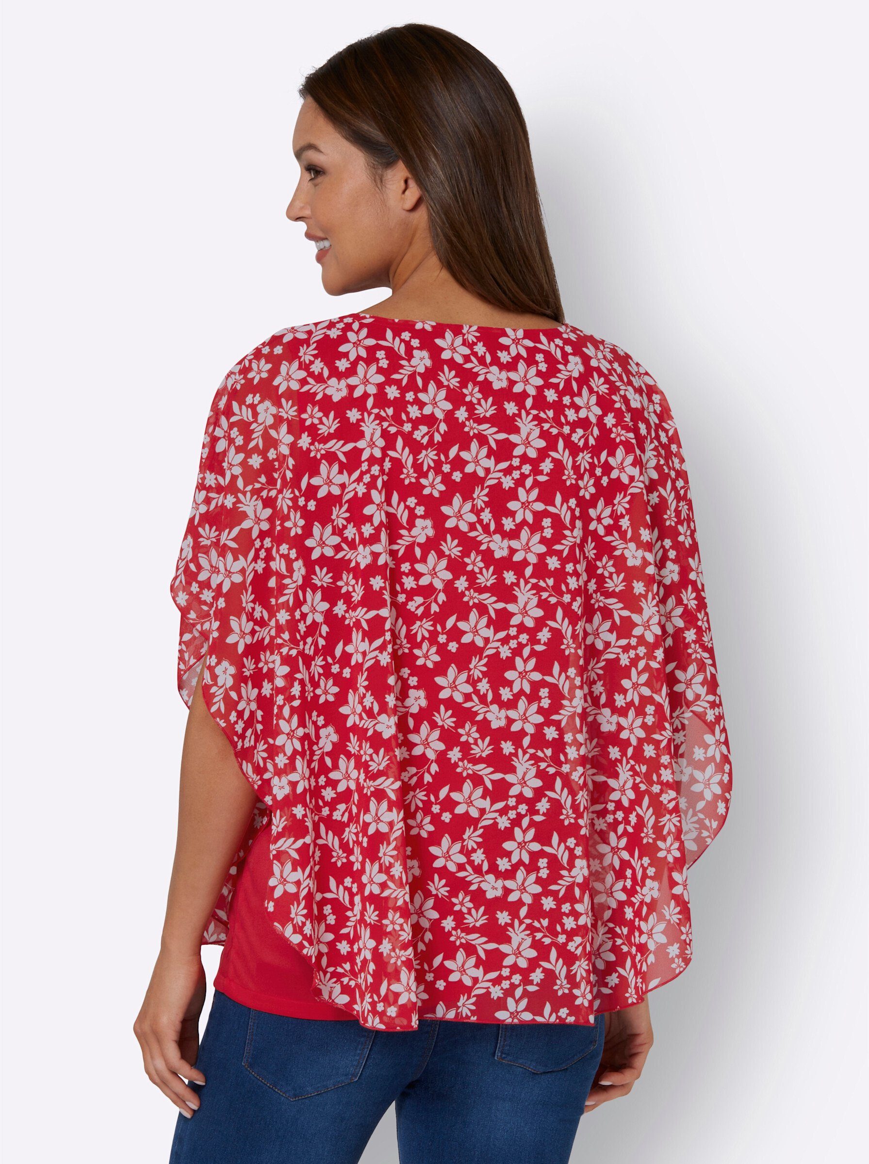 Sieh an! Klassische Bluse Schlupfbluse Kurzarm günstig online kaufen