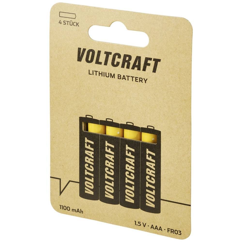 Akku 4er Power Extreme AAA VOLTCRAFT Lithium-Micro-Batterie