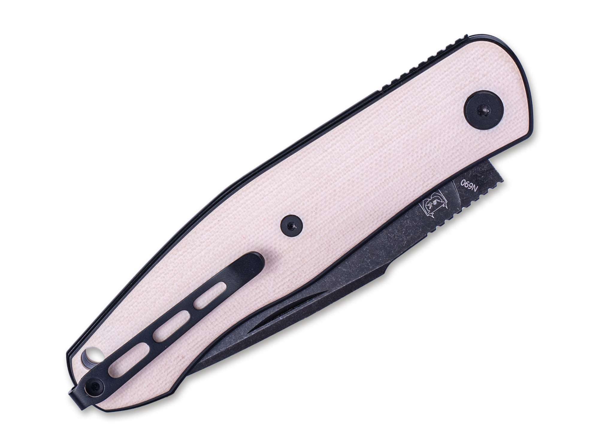 Real Steel Taschenmesser Taschenmesser Serenity G10 Ivory BW