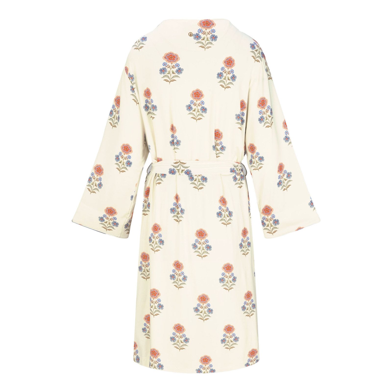 PiP Studio Kimono Naomi Kimono Tanaka, knielang, Viskose, mit breitem Gürtel zum binden, Bindegürtel, mit Bindegürtel