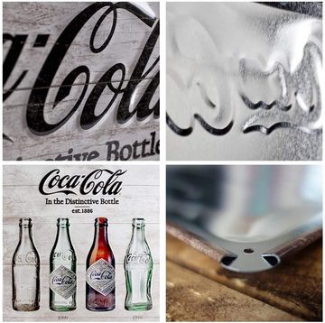 Nostalgic-Art Metallschild Blechschild 30 x 40 cm - Coca-Cola - Coca-Cola Bottle Timeline