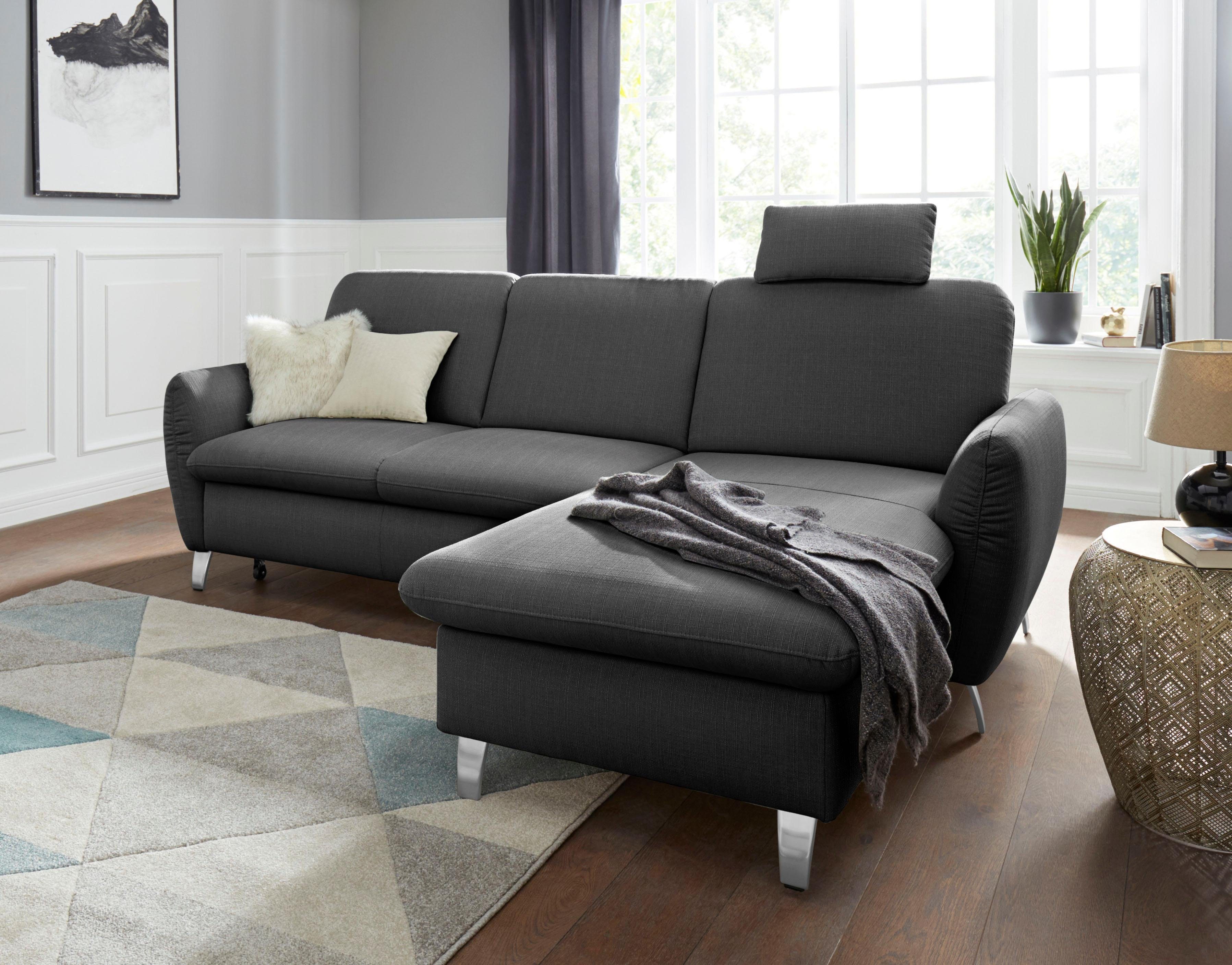 Tolles Schnäppchen sit&more Ecksofa Daytona, mit Federkern, wahlweise mit einer und Kopfstütze Bettfunktion