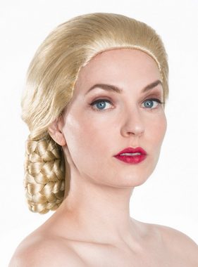 Maskworld Kostüm-Perücke Evita, Blonde Haarpracht mit aufwendiger Steckfrisur