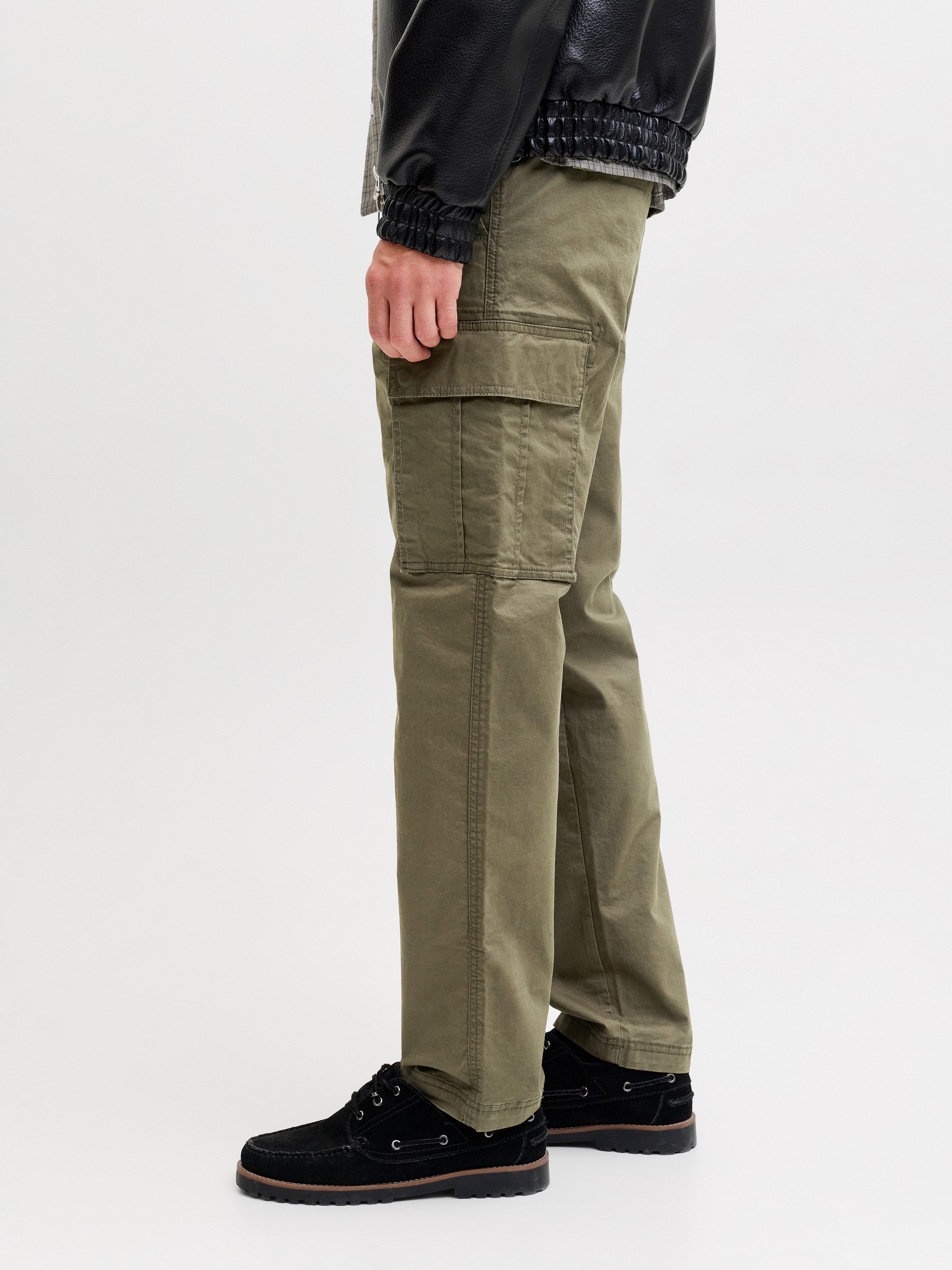 Jack & Jones Cargohose JPSTKANE FRANK CARGO NOOS Baumwollmischung, locker geschnitten