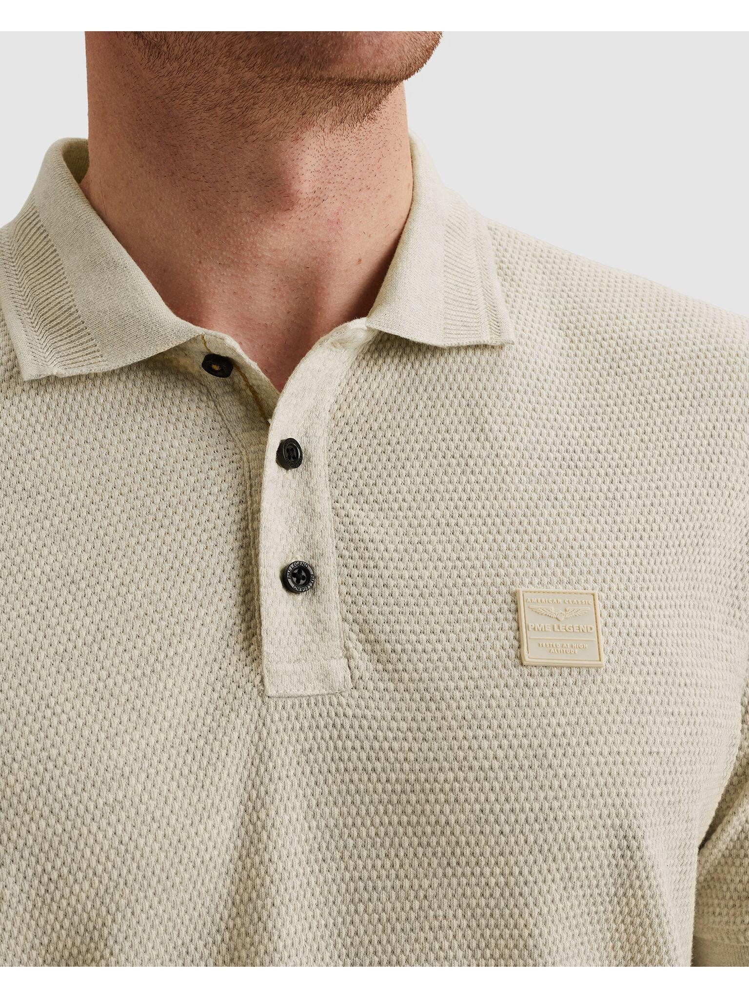 PME LEGEND Poloshirt Short Sleeve Polo Popcorn Jersey aus Baumwolle