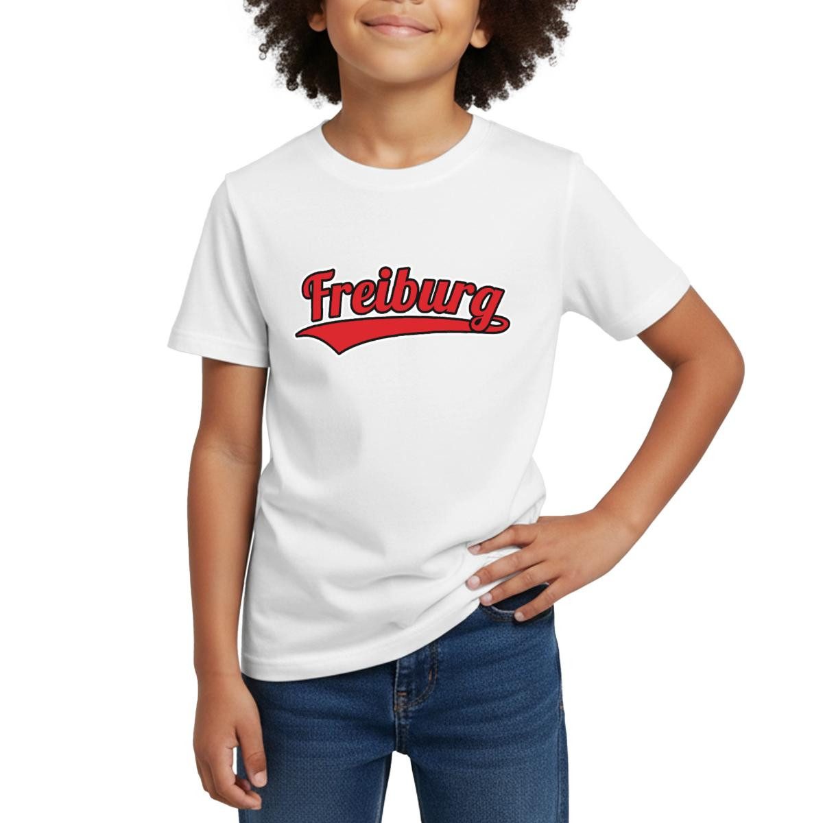 Spreadshirt T-Shirt Freiburg Fußball Fan Breisgau Kinder T-Shirt (1-tlg) Fällt klein aus. Wir empfehlen, eine Größe größer zu bestellen.