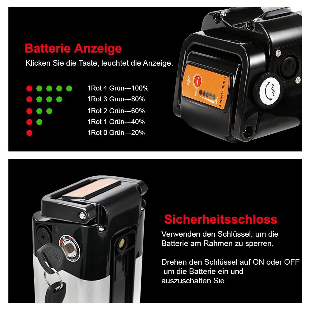 YOSE POWER E bike Akku 24V(25,9V) 15,6Ah für Prophete, nicht für Ruhrwerk E-Bike Akku (24 V) – Bild 5 von 5