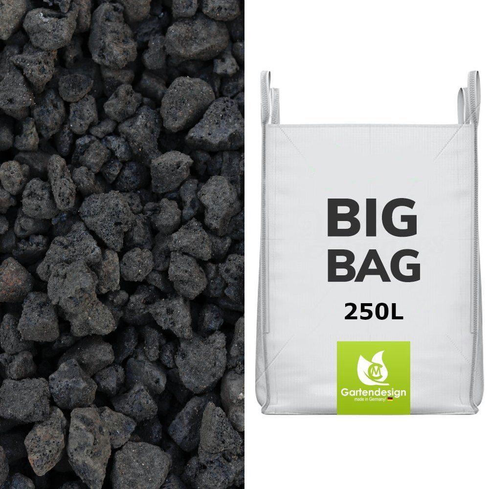 CM-Gartendesign Lavasteine Lavamulch, (16/32mm, schwarz), 250L