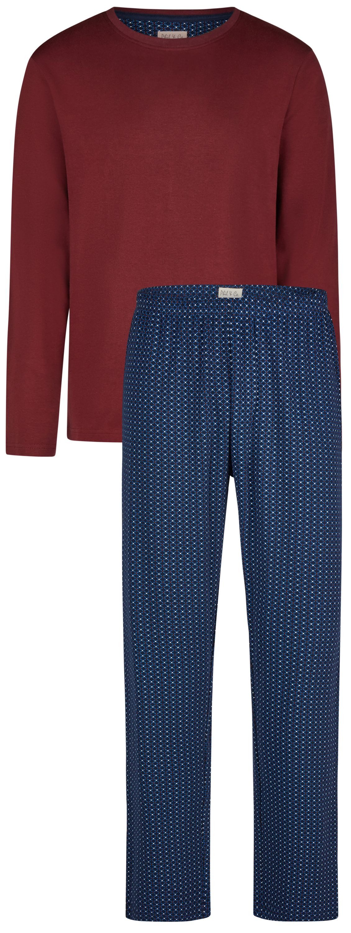 Phil & Co. Schlafanzug Casual (Set, 2 tlg., 2-teilig) Herren Pyjama lang In günstig online kaufen