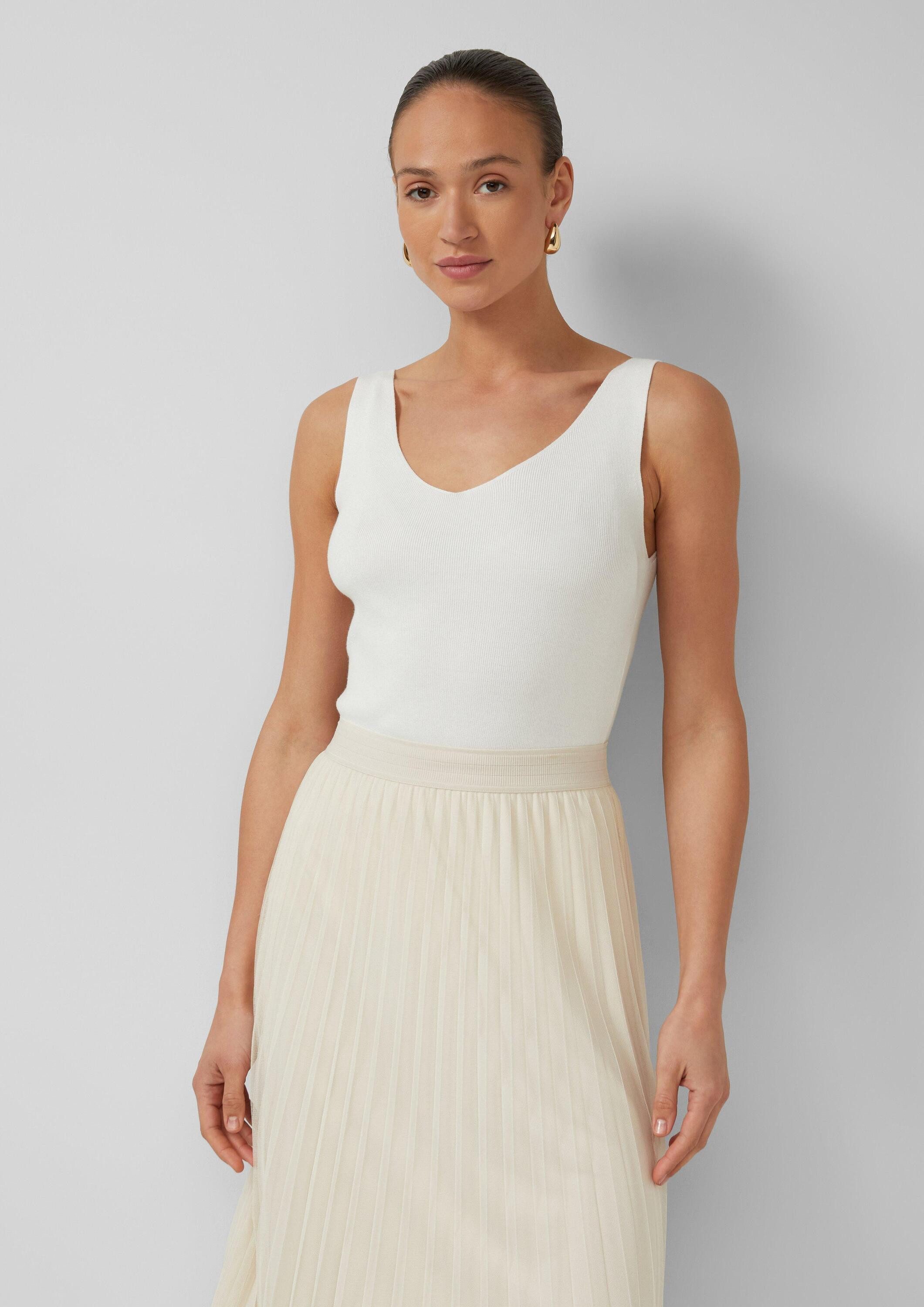 s.Oliver Muskelshirt Strickpullunder Feinstrick-Top aus Viskosemix im Slim günstig online kaufen
