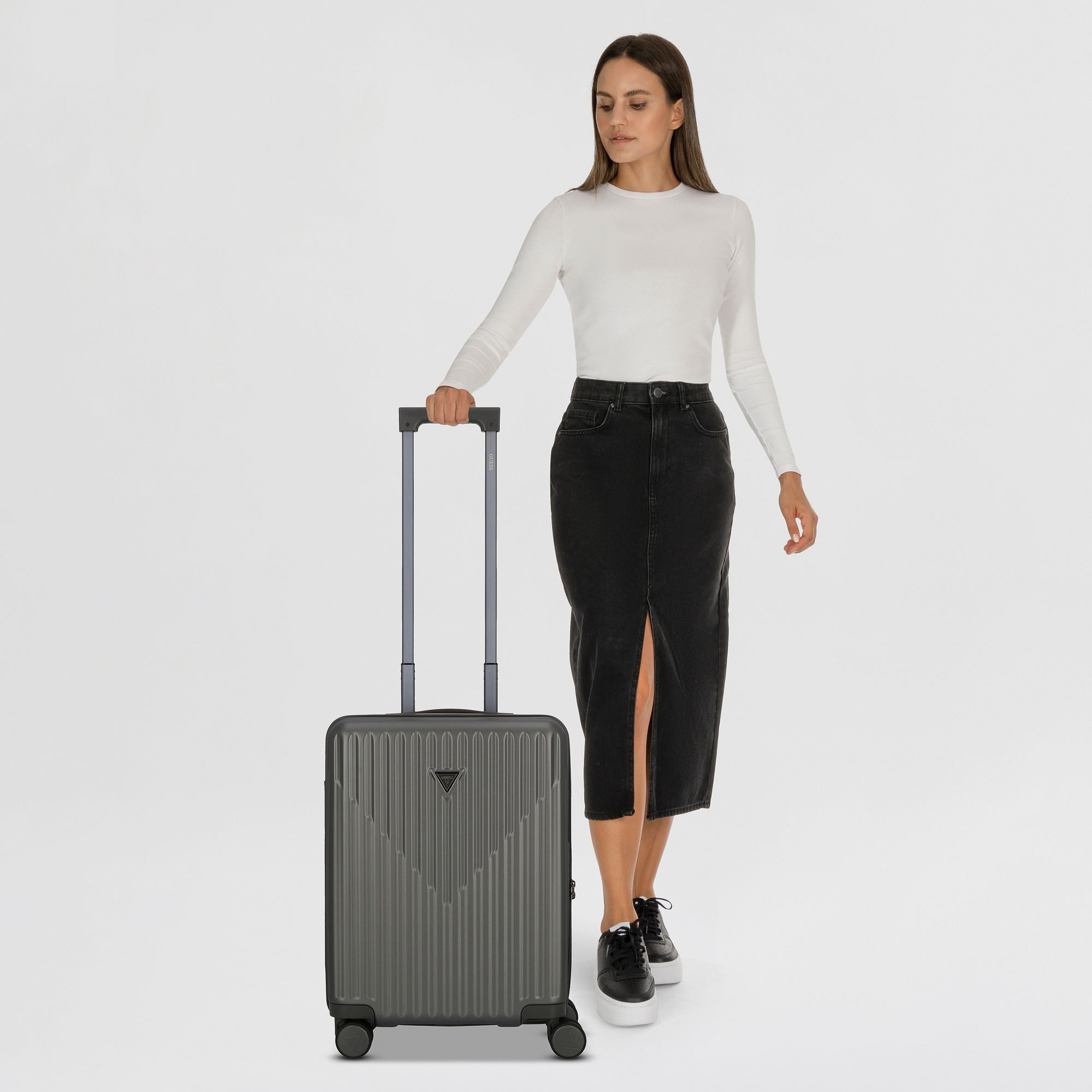 Guess Handgepäck-Trolley Olbia, 4 Rollen, Polycarbonat