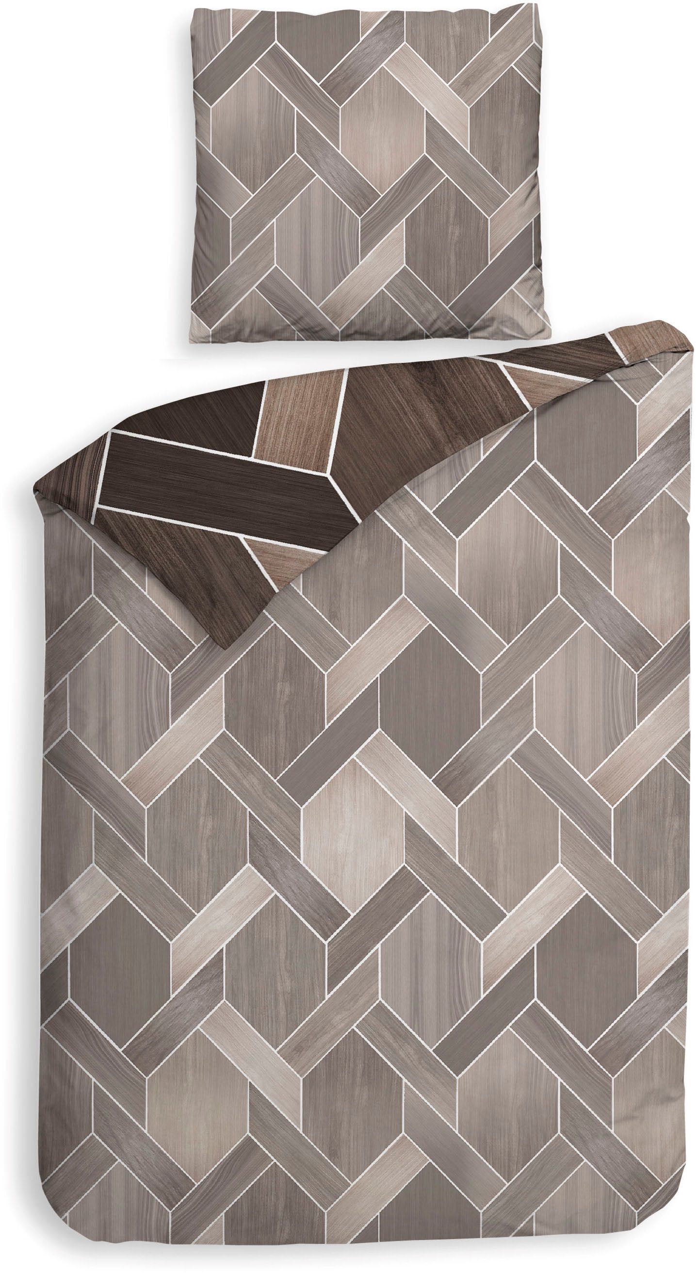 Heckett and Lane Wendebettwäsche Murdock, Mako-Satin, günstig online kaufen