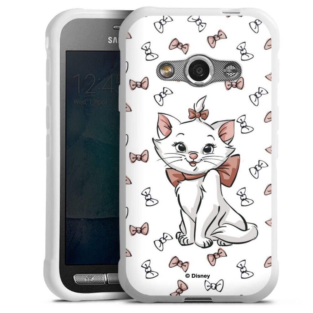 DeinDesign Handyhülle Aristocats Marie Disney Katze Marie Shy, Samsung Galaxy Xcover 3 Silikon Hülle Bumper Case Handy Schutzhülle