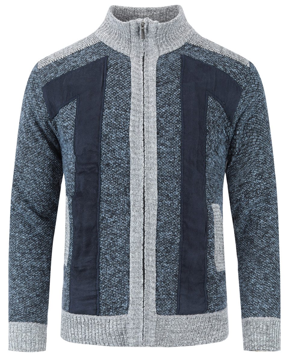 Allthemen Cardigan Herren Cardigan Grobstrick Gefüttert günstig online kaufen