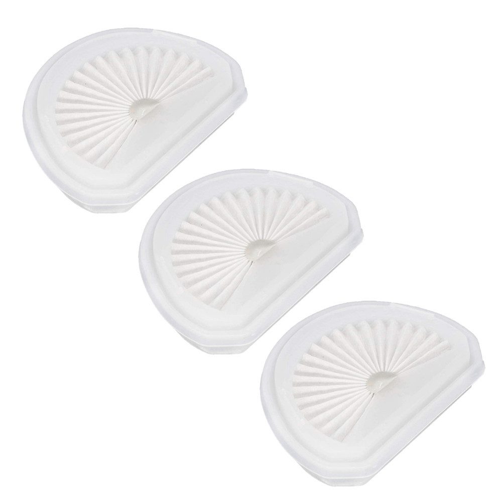 Trade-Shop Ersatzfilter 3x passend für Black & Decker Dustbuster DVA315J DVA315JF DVA315JBHPC, Zubehör für Black & Decker VPF30, N600601, VLPF10, N575266, Ersatzteil für Staubsauger