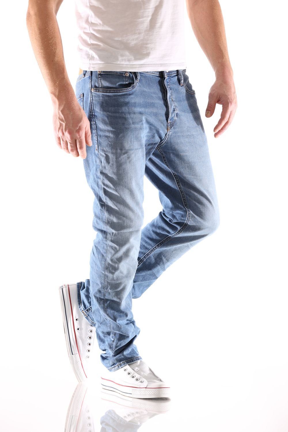 Jack & Jones Slim-fit-Jeans Jack & Jones Tim Original Slim Herren Jeans günstig online kaufen