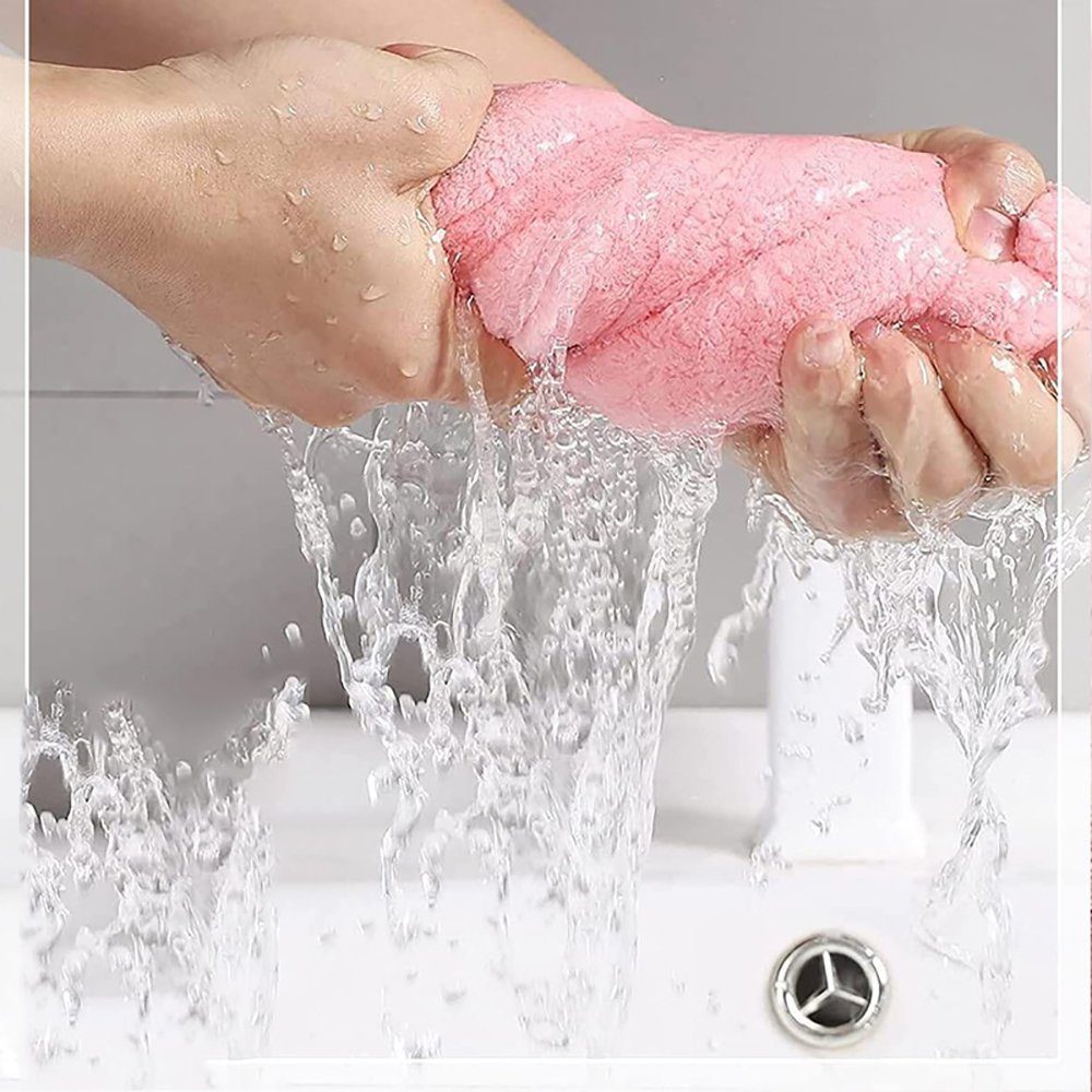L.Ru UG Turban-Handtuch 3 absorbieren Stück Mikrofaser-Trockenhaarkappe Duschhaube für trockenes (1-St), Haar Wasser