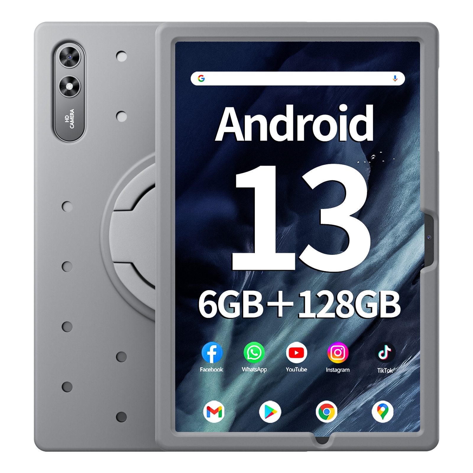 MENGHU Kinder Tablet PC 10,51 Zoll Android 13 6GB RAM 128GB ROM Grafiktablett (128 GB, Windows 11 Home, BT5.0)