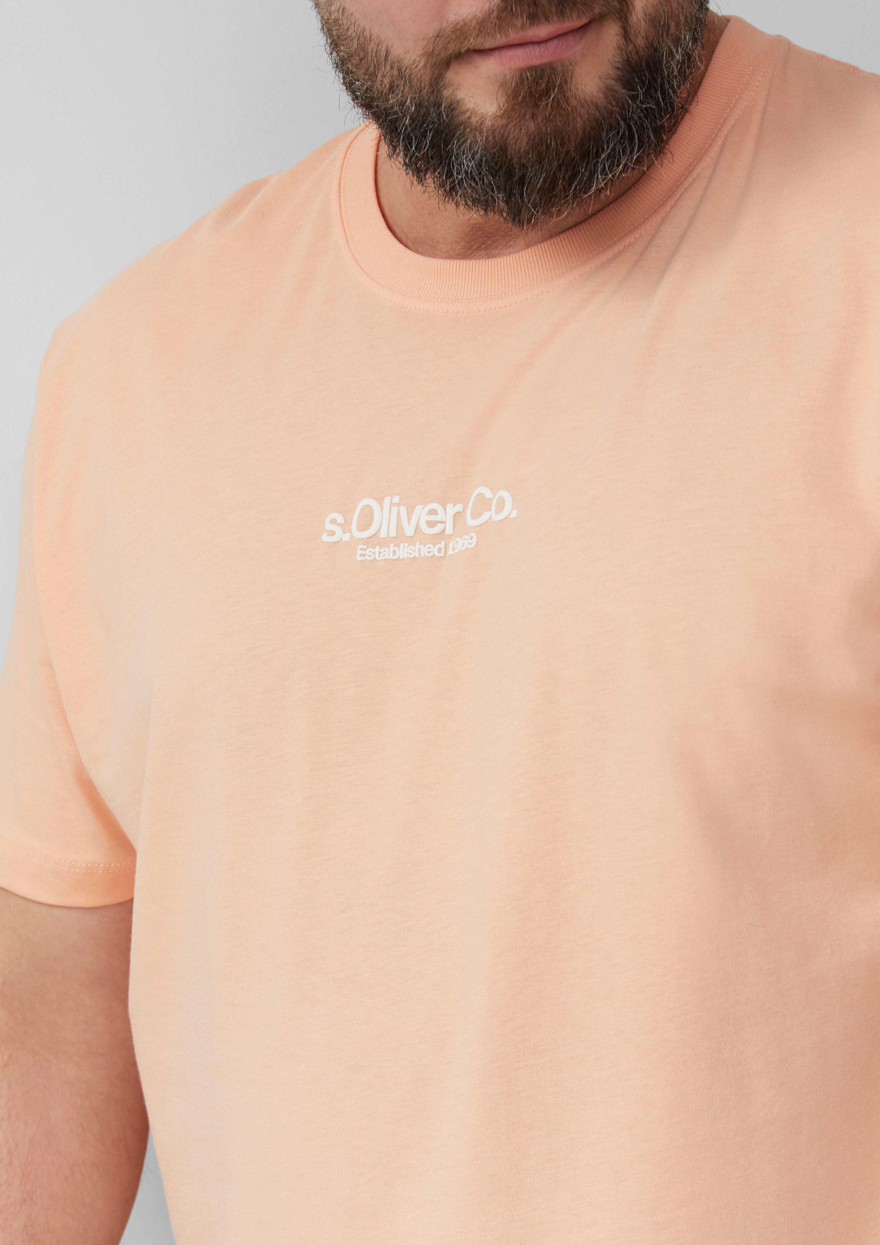 s.Oliver T-Shirt mit Label-Print günstig online kaufen