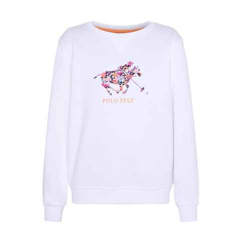 Polo Sylt Sweatshirt im floralem Logo-Design